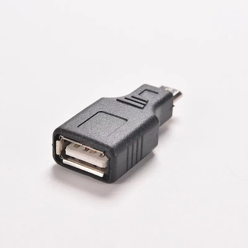 Mini USB 2.0 A Ženski na Micro/Mini USB B 5-pinski Priključak OTG Host adapter je Pretvarač Priključak do 480 Mb/s, Crna Slika 0
