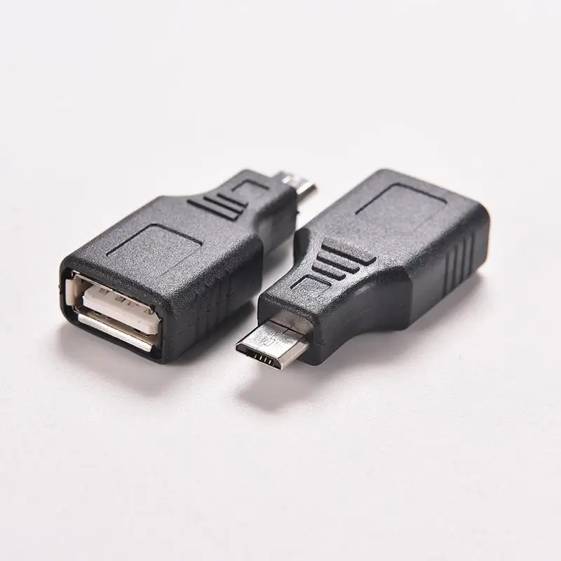 Mini USB 2.0 A Ženski na Micro/Mini USB B 5-pinski Priključak OTG Host adapter je Pretvarač Priključak do 480 Mb/s, Crna Slika 2