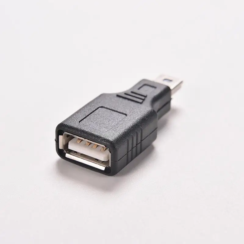 Mini USB 2.0 A Ženski na Micro/Mini USB B 5-pinski Priključak OTG Host adapter je Pretvarač Priključak do 480 Mb/s, Crna Slika 3