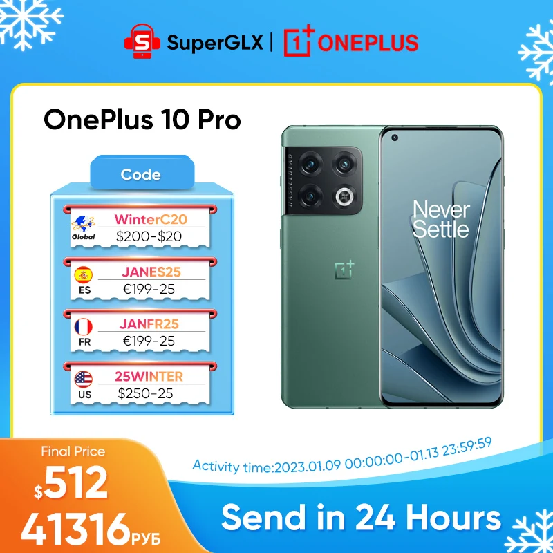 Globalni smartphone OnePlus 10 Pro 5G Snapdagon 8 Gen 1 80 W SuperVOOC 6,7 