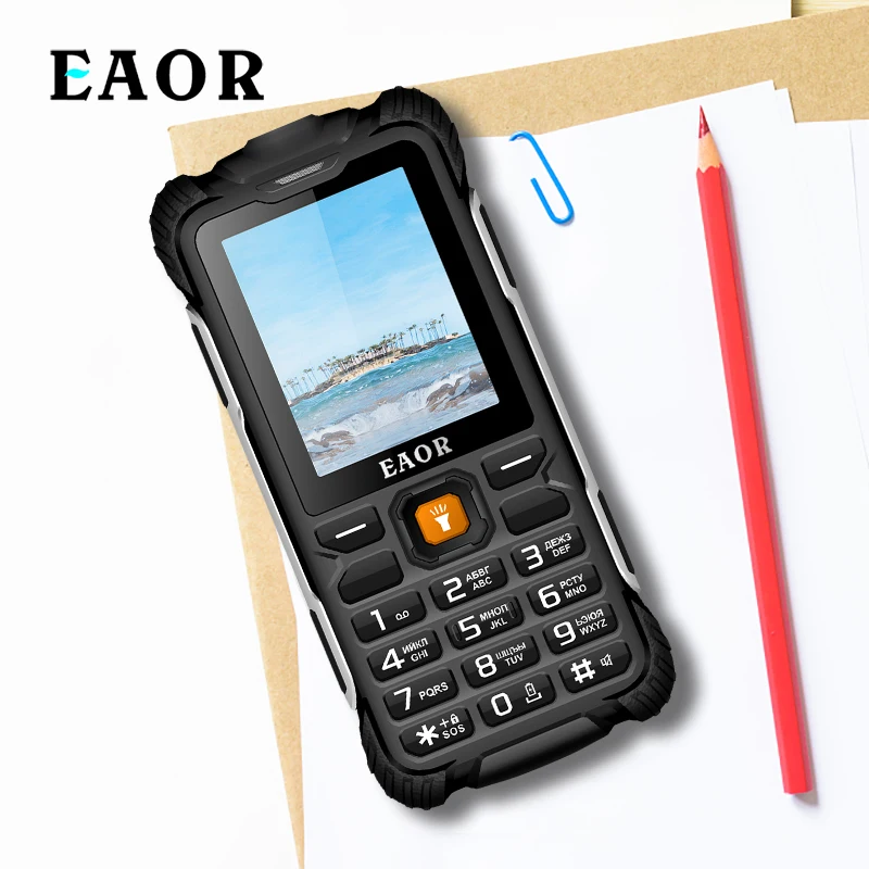 EAOR Vanjski Mobilni Telefon 3000 mah Power Bank Čvrste Telefone IP68 Vodootporan šok-dokaz Telefon s dvostrukom SIM Karticom s Bakljom Veliki Zvučnik Slika 5
