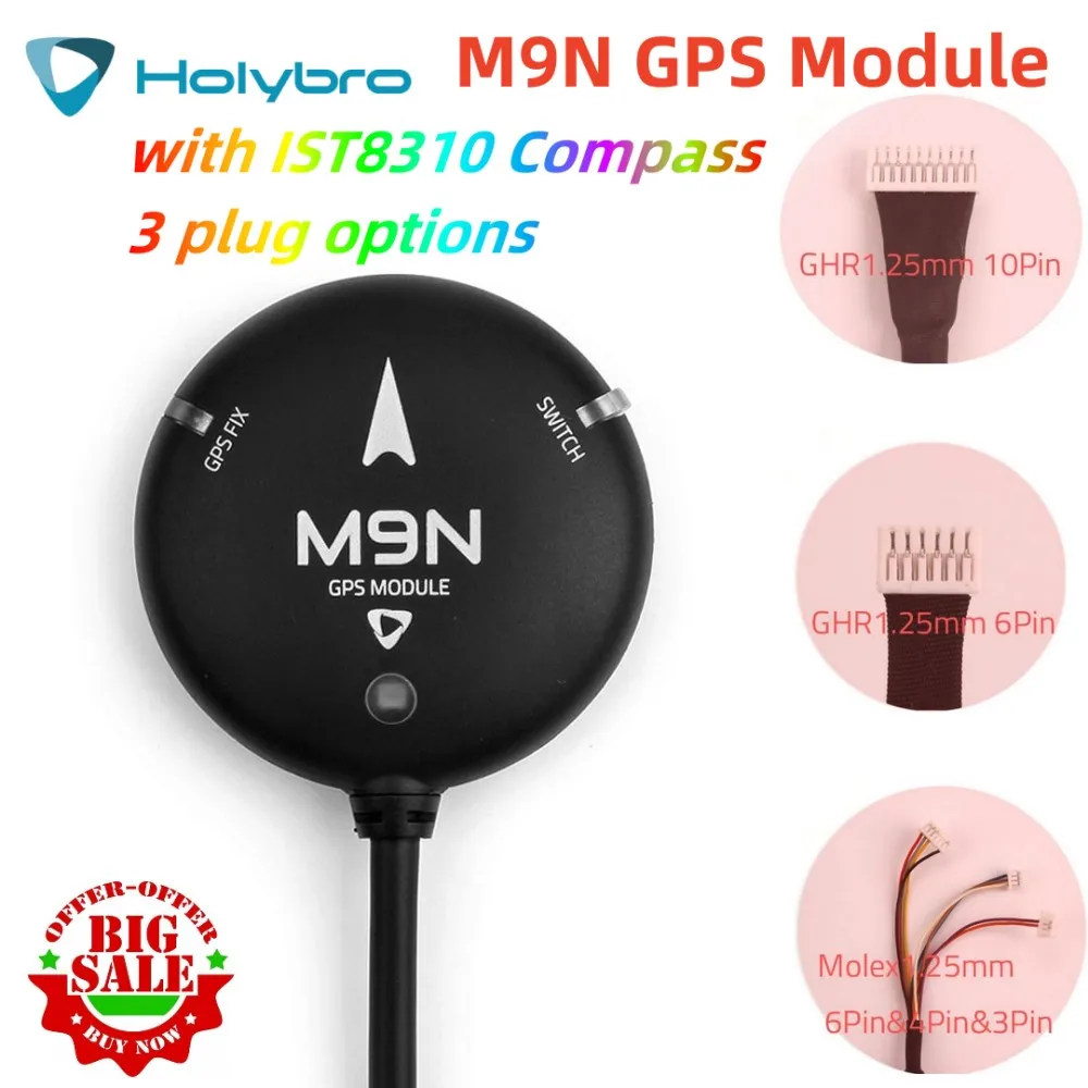 GPS modul Holybro M9N s led indikatorom IST8310 Compass za kontrolor leta Pixhawk / PX4 / PIX32 Slika 4