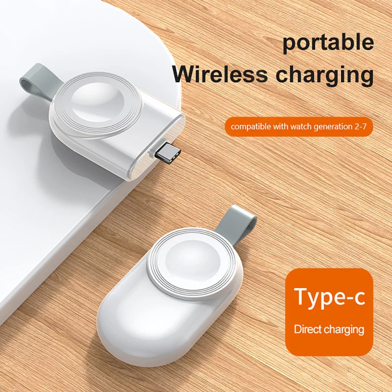 USB Type C Prijenosni Magnetsko Bežični Punjač za iWatch 7 6 SE 5 4 3 2 Kabel za brzo punjenje priključne stanice za Apple Watch Series Slika 5