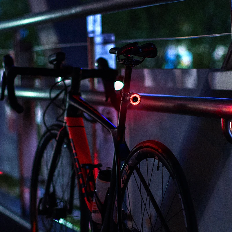 ROCKBROS Bicikl dugo Svjetlo MTB Cestovni Bicikl Noćni Biciklizam dugo Svjetlo Inteligentan Senzor za Kočnice Upozoravajuća Žaruljica Vodootporan Pribor Za Bicikle Slika 2