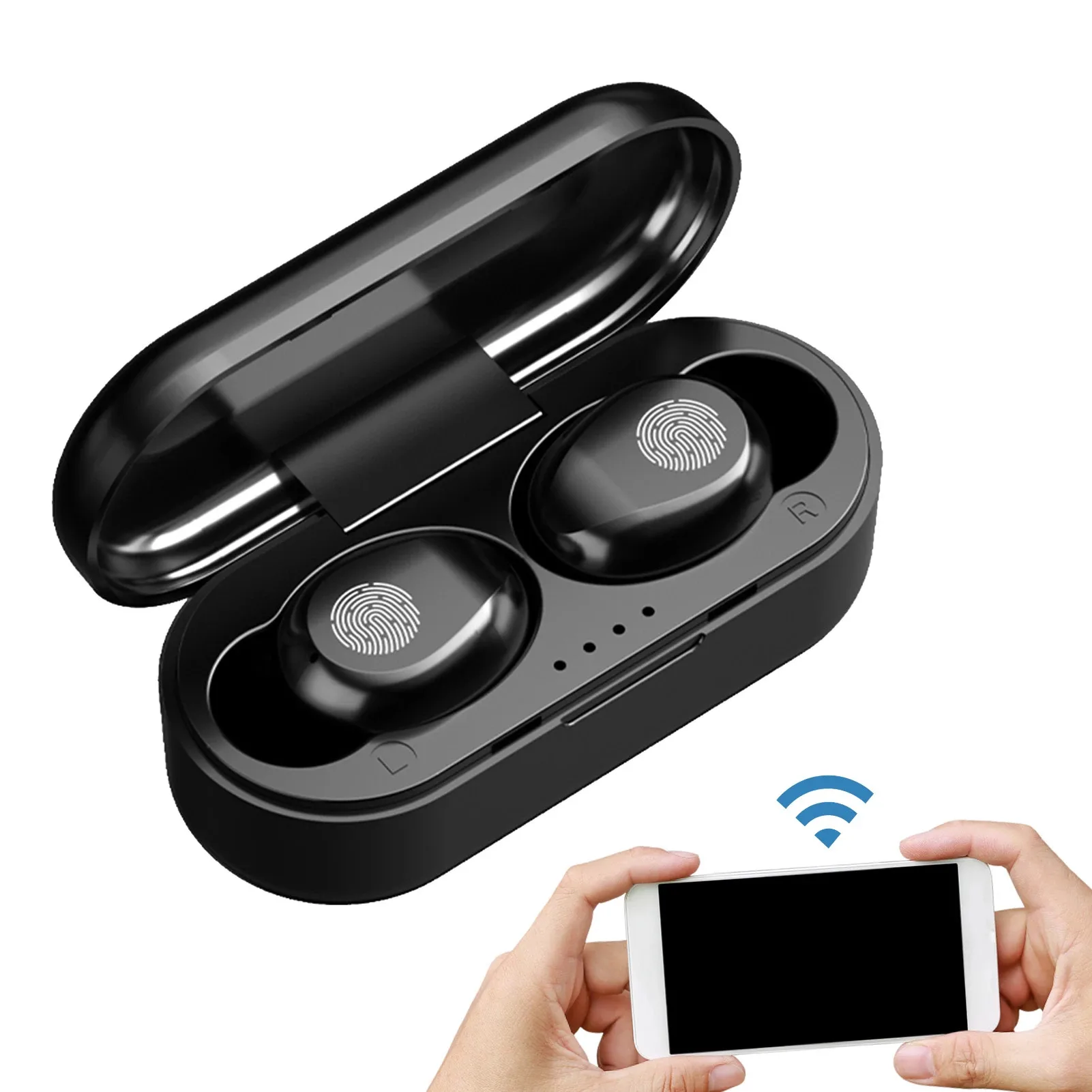 TWS F9 Bežične Bluetooth Slušalice kompatibilne Sportske Slušalice Touch Mini Stereo slušalice Басовая Slušalice Punjač Torbica Slika 0