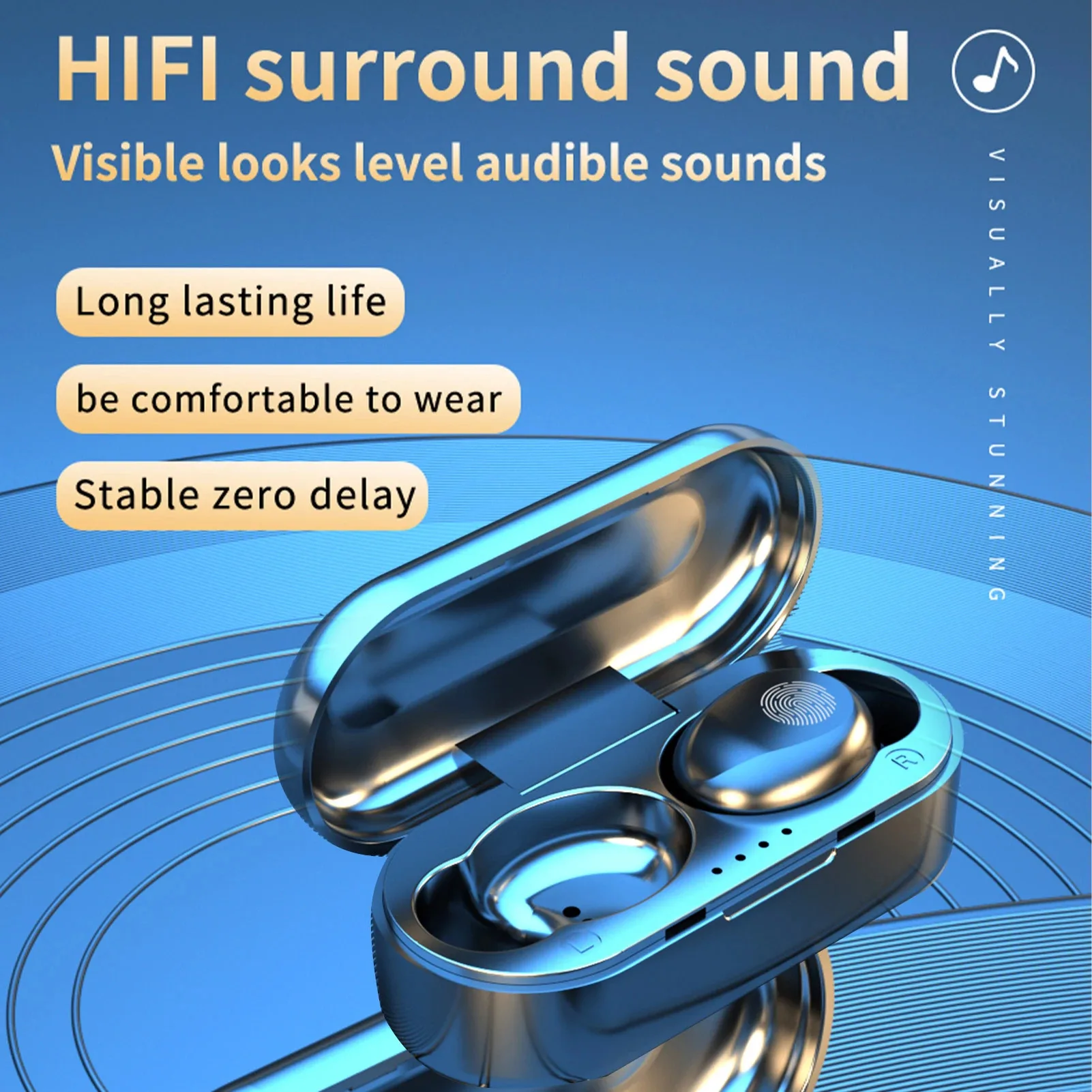 TWS F9 Bežične Bluetooth Slušalice kompatibilne Sportske Slušalice Touch Mini Stereo slušalice Басовая Slušalice Punjač Torbica Slika 4