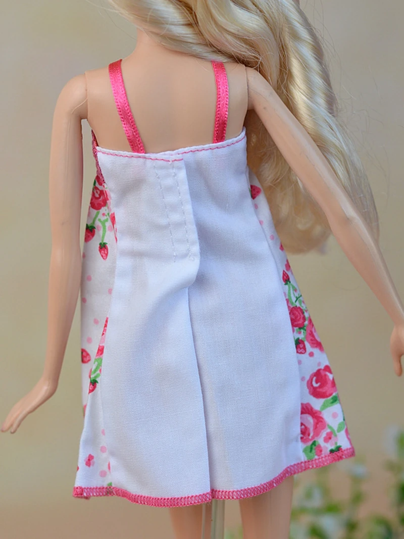 Pink lutkarska odjeća za lutke Barbie Odjeću Rose Večernjih haljina za lutke 1/6 BJD Cijela haljina s otvorenim leđima za Barbie lutke Dječje Igračke Slika 1