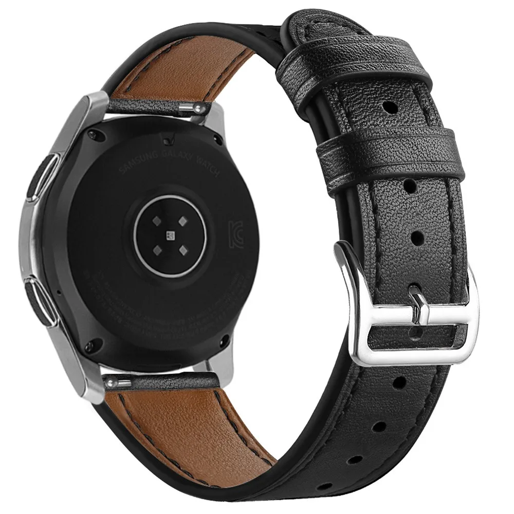 EiEuuk Zamijeniti Remen za sat od prave Kože, Narukvica, Remen za Samsung Galaxy Watch (46 mm)/Pametni Sat Gear S3 Slika 3