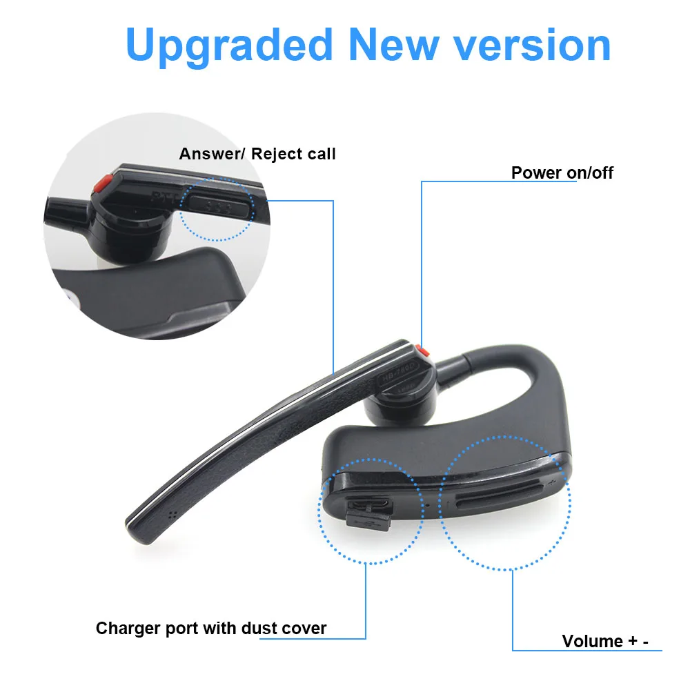 Za BaoFeng UV-82 UV-5R 888S Prijenosni prijenosni radio Dvosmjerni Radio-Moto Bike Bluetooth Hands-free PZR Slušalice Bežične Slušalice Slušalice Slika 0