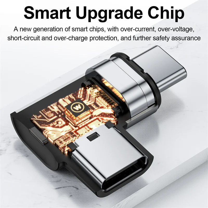 Lovebay Za Macbook 100 W 24Pin Magnetski Adapter Tip C USB C 3,1 Brzo Punjenje Magnetski Pretvarač Podataka Za iPhone Xiaomi 11 Huawei Slika 5