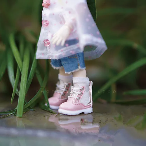 Ob11 Blythes veličina lutkarska obuća modni univerzalne visoke cipele Martines sa uvezivanje gumene čizme bombona OB11 Blyth veličina pribor za lutke Slika 4