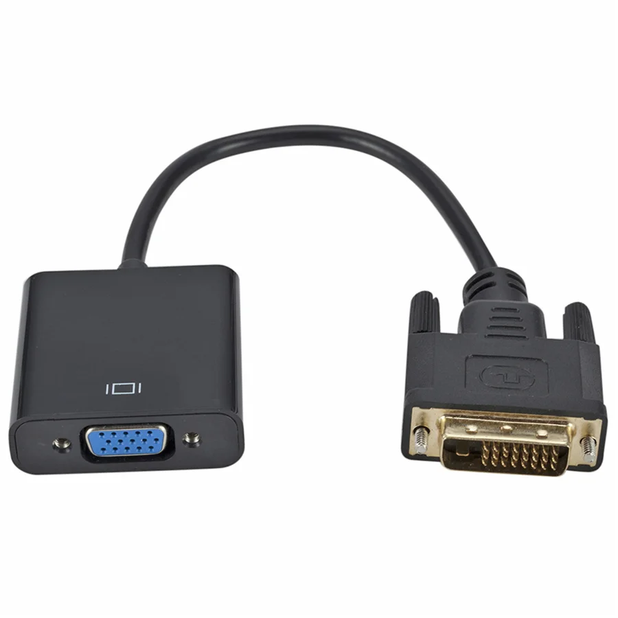 Full HD 1080 P DVI-D DVI NA VGA Adapter Video Kabel, Pretvarač 24 + 1 25Pin na Kabel 15Pin Pretvarač za PC Monitor Računala Vruće Slika 1