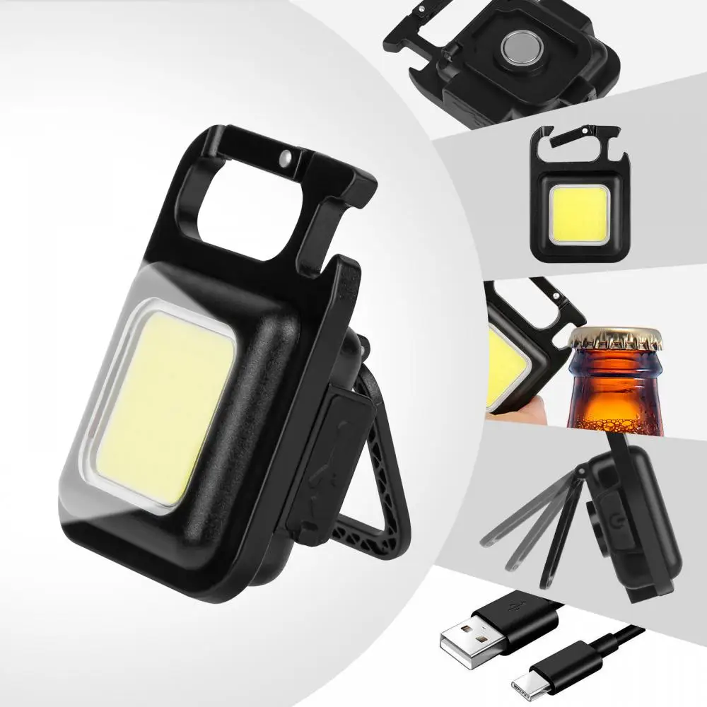 Mini Led Svjetiljka rad Svjetlo Prijenosni Džepnu Svjetiljku Privjesci, USB Punjiva Za Kampiranje Na Otvorenom Mali Vadičep Svjetlo Slika 0