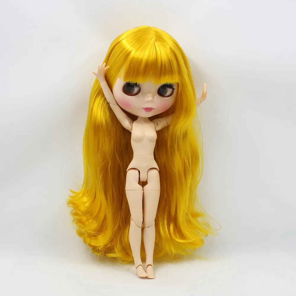Ledeni Lutka DBS Blyth 1/6 bjd duge žute kose mango zajednički lutka briljantan lice prirodna koža 30 cm igračka posebna ponuda anime djevojke Slika 0