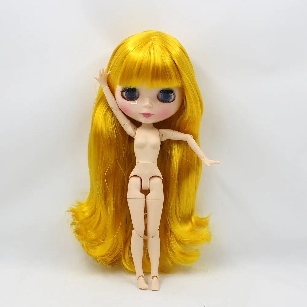 Ledeni Lutka DBS Blyth 1/6 bjd duge žute kose mango zajednički lutka briljantan lice prirodna koža 30 cm igračka posebna ponuda anime djevojke Slika 1