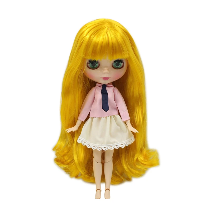 Ledeni Lutka DBS Blyth 1/6 bjd duge žute kose mango zajednički lutka briljantan lice prirodna koža 30 cm igračka posebna ponuda anime djevojke Slika 2