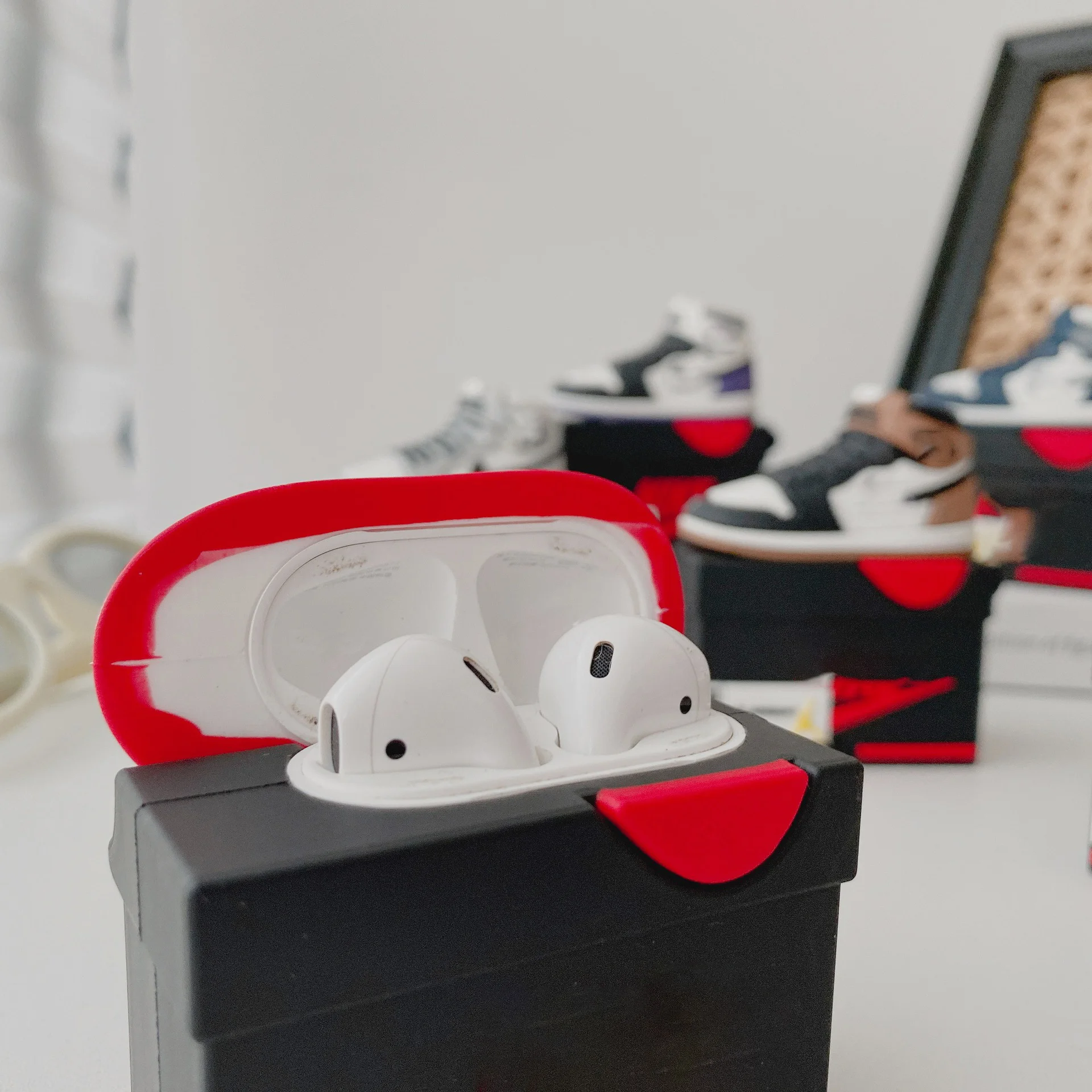 3D Luksuzni Slatka Navlake Za Slušalice Apple Airpods 1 2 Air pods Torbica Sportski Kutija Za Cipele Mekana Silikonska Torbica Za Slušalice Slika 5