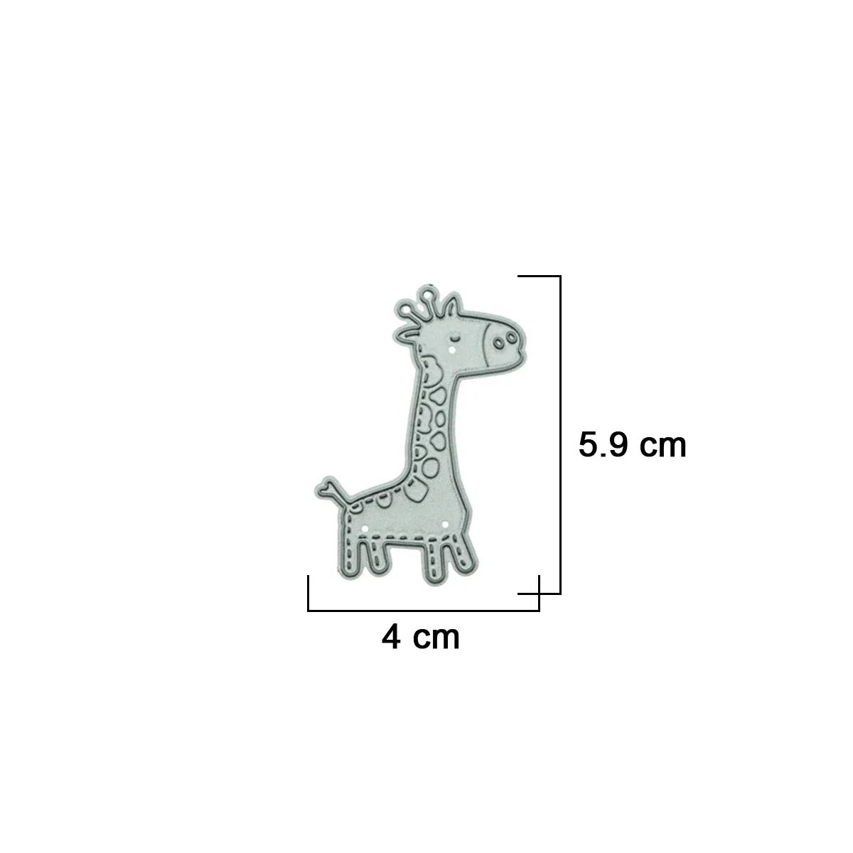 Crtani film Žirafa Koza Svinja Lisica Gušter Metalnih Reznih Marke Za Scrapbooking DIY Clipart Čestitka Ukras Matrica Za Probijanje Slika 0