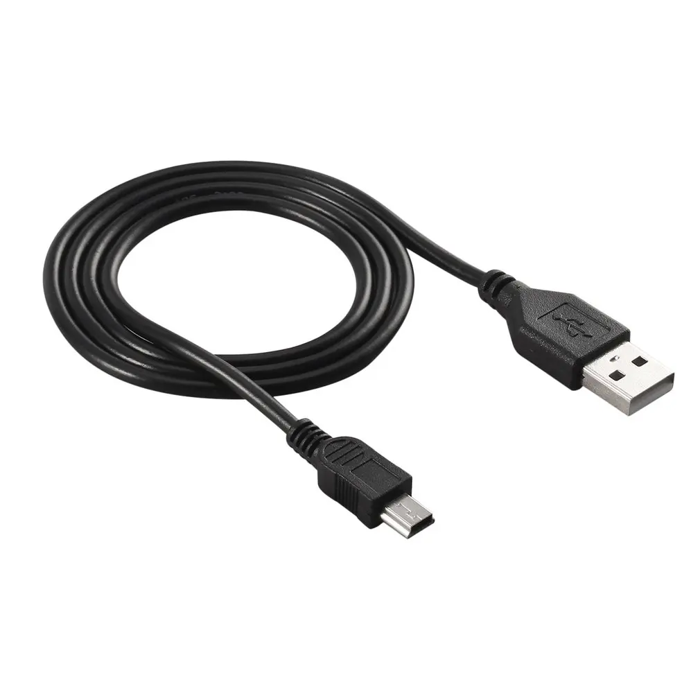 High-speed 80 cm USB 2.0 Priključak A za Mini B 5-pinski Kabel Za Punjenje Digitalnih Fotoaparata hot-swap USB Kabel Za Punjenje Uređaja za prijenos Podataka Crni Slika 1