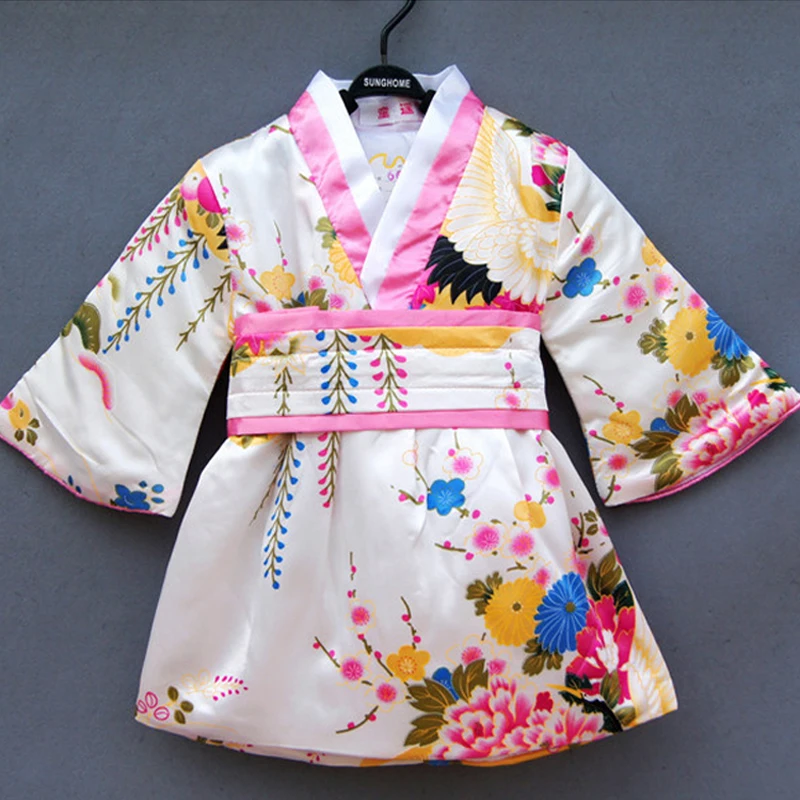 Od 2 do 6 godina, Japanska Tradicionalna Haljina-kimono Za Novorođene Djevojčice, Poklon Za Rođendan, Svečani Novogodišnji Kostim, Luksuzna Dječje Юката Slika 1