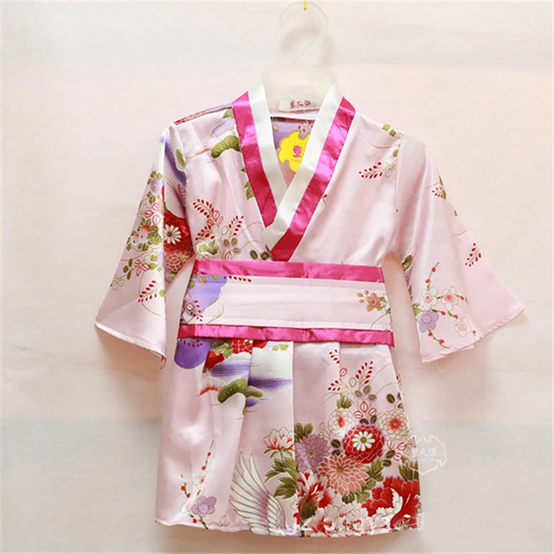 Od 2 do 6 godina, Japanska Tradicionalna Haljina-kimono Za Novorođene Djevojčice, Poklon Za Rođendan, Svečani Novogodišnji Kostim, Luksuzna Dječje Юката Slika 2