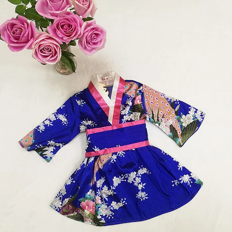 Od 2 do 6 godina, Japanska Tradicionalna Haljina-kimono Za Novorođene Djevojčice, Poklon Za Rođendan, Svečani Novogodišnji Kostim, Luksuzna Dječje Юката Slika 3