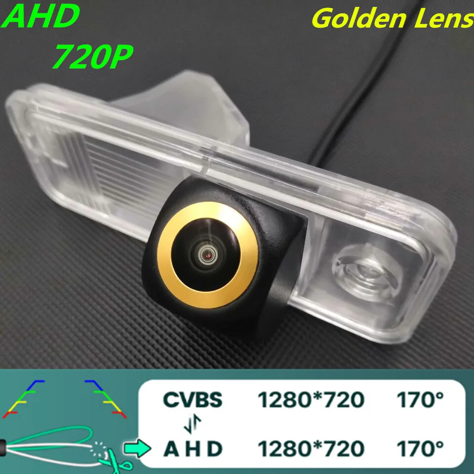 AHD 720 P/1080 P Zlatni Objektiv Auto stražnja Kamera Za Hyundai Creta/IX25-2019 Santa Fe (DM) 2013 ~ 2016 Auto Skladište Slika 5