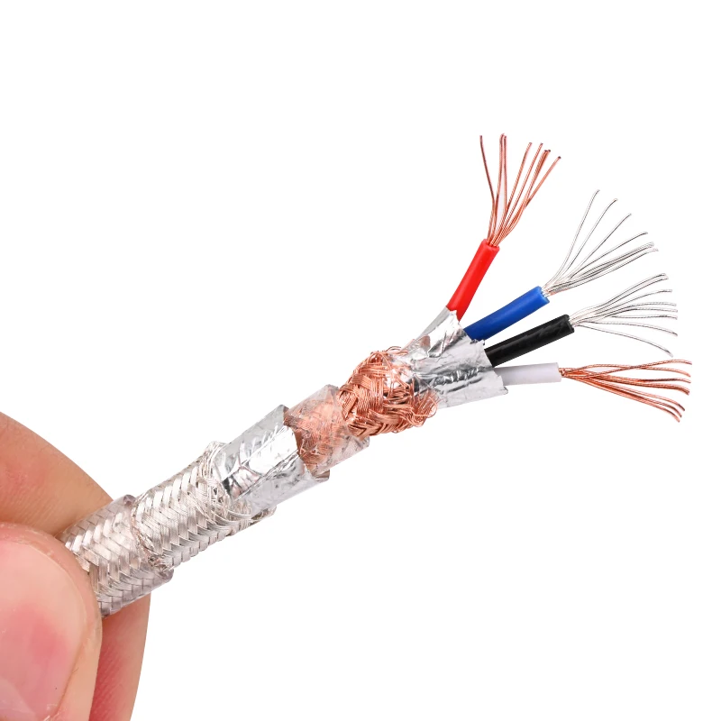 ATAUDIO 7N Bakar-srebro Mješoviti Optički kabel Hifi RCA XLR kabela s Optičkim vlaknom Diy s visokim udjelom čistog Bakra Slika 1