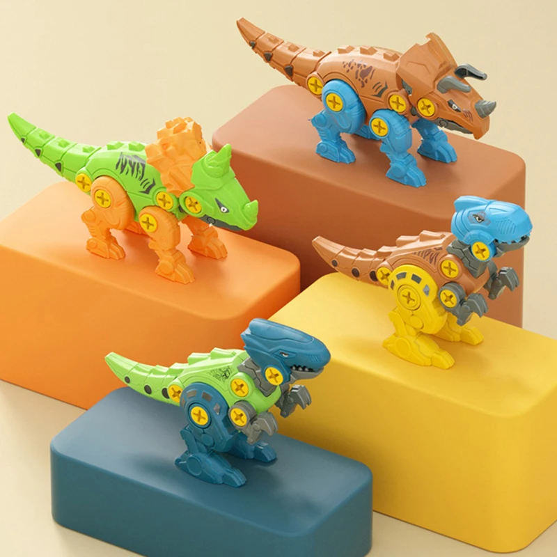 Matica rastavljanje dinosaur Dinosaur jurske Cool Dječak Igračku Razvija Model Montessori DIY Skupština Bušilica Zagonetka Darove, Igračke za Djecu Slika 2