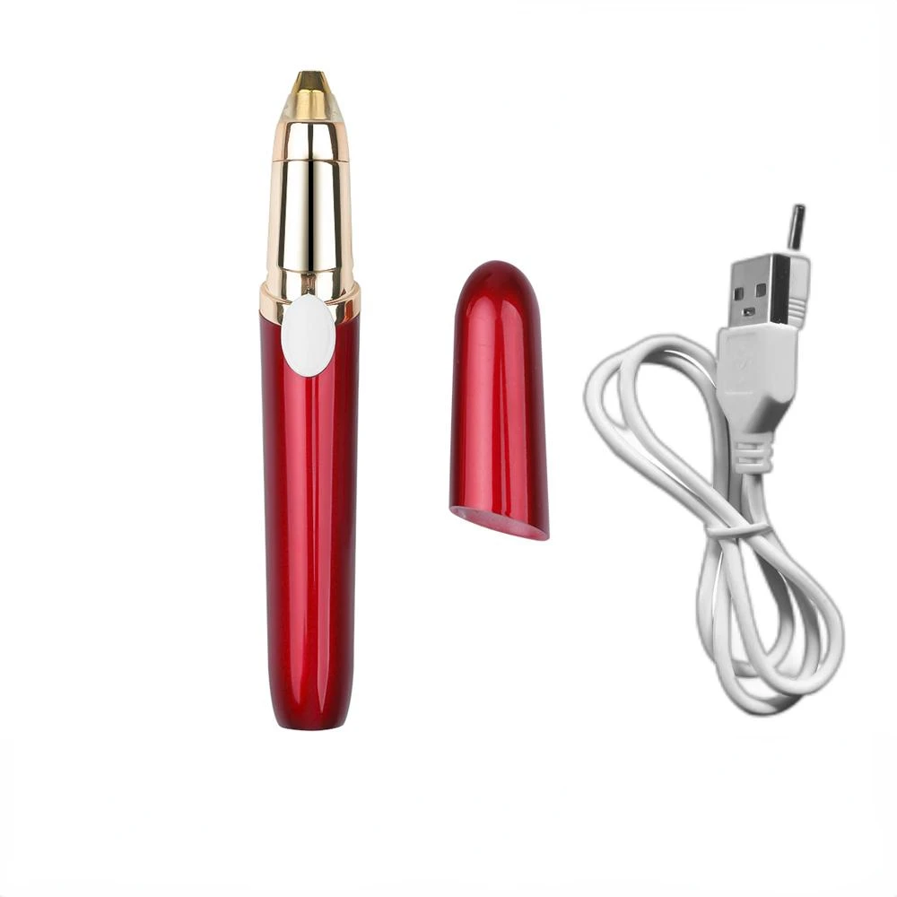Ženski Električni Trimer Za Obrve USB Punjiva Epilator Za Obrve Mini Pogon Ruž Britva Bezbolan Britva Za Uklanjanje Dlačica Na Licu Slika 3