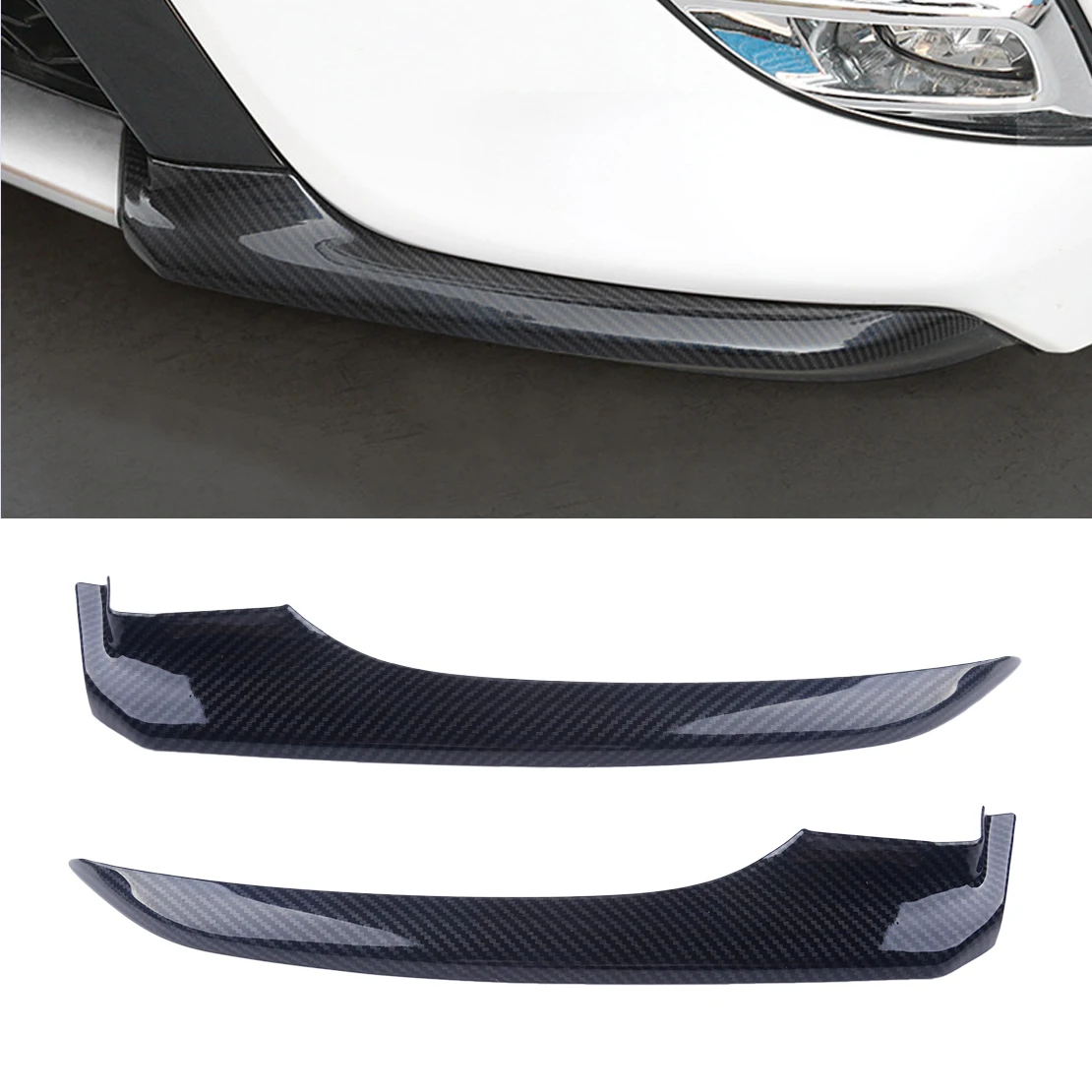 DWCX 2 kom. Auto Teksture od Ugljičnih Vlakana, Prednji Branik za Usne Kutna Poklopac Šine Naljepnica ABS Pogodan za Toyota Camry 2018 Slika 1