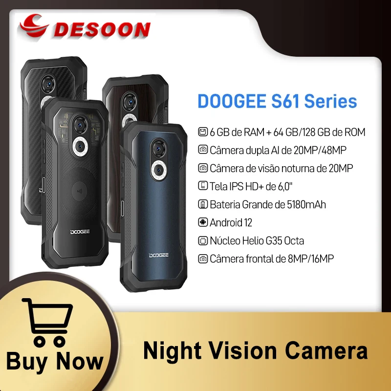 Robustan telefon serije DOOGEE S61 6,0 