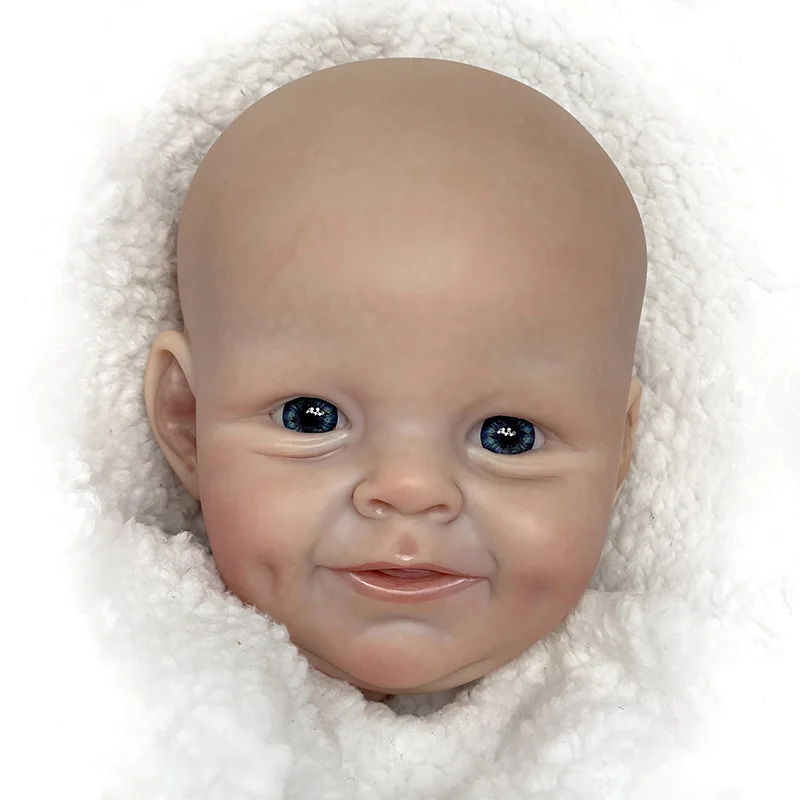 22 Inch Reborn Doll Kit Painted Already DIY Bebe Doll Kits Platno Body Open Eyes Lutke za djevojčice Реборн spreman Slika 1