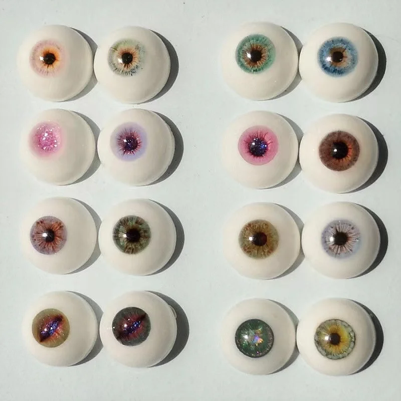 12 mm 14 mm BJD lutkarske oči sretan torba 1/3 1/4 1/6 zjenice na raspolaganju, 3 para šalju nasumično Slika 0