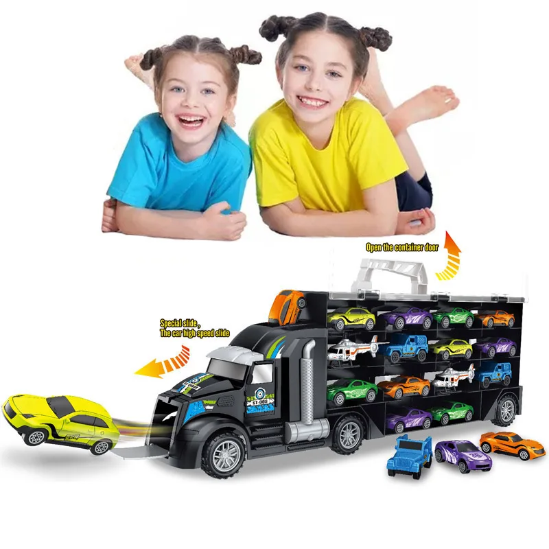 Kontejner za skladištenje dječjih igračaka u prednjem dijelu kamiona-brod može kliziti P858-a 1 kom. plastična imitacija kamiona Mini-auto igračka Slika 4